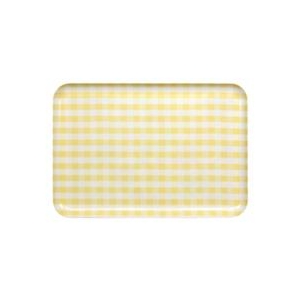 橋本達之助工芸 SRトレーL角 ミルキーチェック イエロー SRﾄﾚLｶｸﾐﾙｷﾁｴﾂｸｲｴﾛ-イメージ1