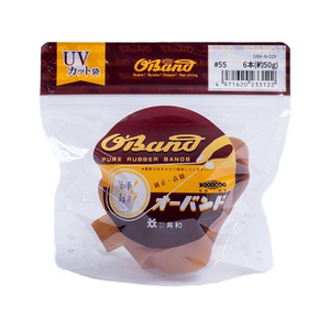 共和 輪ゴム オーバンド 透明袋 #55 アメ 50g FC890SZ-GRA-N-029-イメージ1