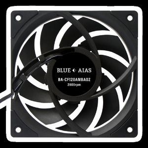 アイネックス 銅軸FDBケースファン120mm 静音・高耐久PWMタイプ 2800rpm BA-CF120AMBA02-イメージ3