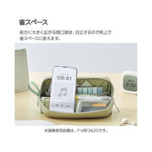 コクヨ ツールペンケース[カバコ]ハーフポケット アッシュグリーン FCD331G-F-VBF262G-イメージ9