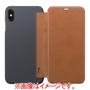 パワーサポート iPhone XS Max用ケース Brown PUC-80-イメージ5