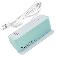 Hamee 2コンセント/USB3ポート/TYPE-C1ポート OAタップケーブル一体型 1．5m humor ミントグリーン 669944820