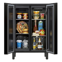 AQUA AQR-FD7P(K) 72L 2ドア冷蔵庫 LOOC（ルーク） マットブラック