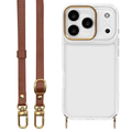 ラスタバナナ iPhone17 Pro用ILBE ショルダーストラップ付きハイブリッドケース ブラウン 9058IP5BHPBR