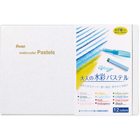 ぺんてる Vistage(ヴィスタージュ)大人の水彩パステル 12色 F021292-GHW1-12