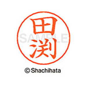 シヤチハタ ネームペン用ネーム シルバー 既製 田渕 FC47809-X-GPS-2423-イメージ1