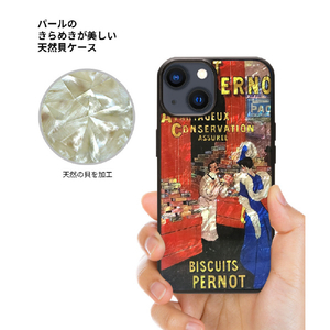 ikins iPhone 15 Pro用天然貝ケース ビンテージポスター I25482I15PR-イメージ3