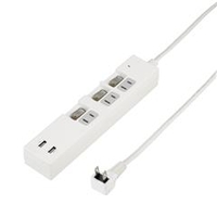 ヤザワ 個別スイッチ付USBタップ(3個口・2m) ホワイト Y02KS532WH2U