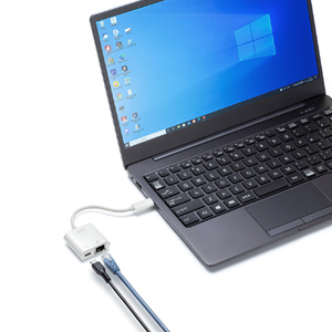 サンワサプライ USB3．2 TypeC-LAN変換アダプタ(PD対応) ホワイト USB-CVLAN7W-イメージ6