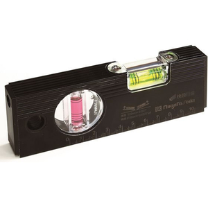 新潟精機 超磁力アルミレベル 快段目盛付 黒 FC829NJ-MAL-150BKD-イメージ1