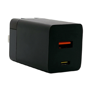 ラスタバナナ PD33W対応 TYPE-C1ポート/USB1ポート AC充電器 ブラック RACCA33W01BK-イメージ1