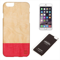 Man & Wood iPhone 6s/6用天然木ケース Miss match ホワイトフレーム I4482I6