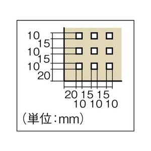 トラスコ中山 ライトパンチングパネル パネリーナ 卓上用 ホワイト(パネル)60010774620 FC758HL-7657862-イメージ2