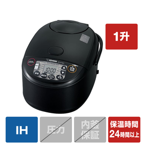 象印 IH炊飯ジャー(1升炊き) e angle select 極め炊き ブラック NW-VP18E3-BA-イメージ1