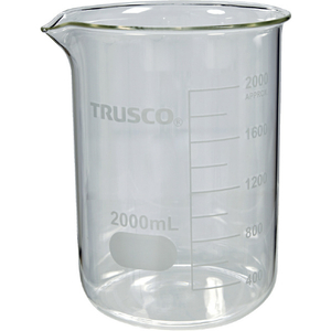トラスコ ガラスビーカー　２０００ｍｌ GB-2000-イメージ1