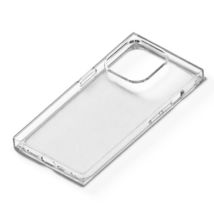 PGA iPhone 15 Pro用ソフトケース スクエアデザイン クリア PG-23BTP03CL-イメージ1