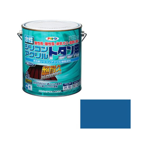 アサヒペン 水性シリコンアクリルトタン用 3L スカイブルー FC245PP-イメージ1