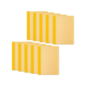 プラス プラス 通知表ファイル タテ入 6ポケット 10冊 イエロー/78764 FCP3038-78764/FL-190GD-イメージ1