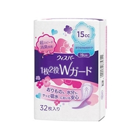 Ｐ＆Ｇ ウィスパー 1枚2役Wガード パンティライナー 15cc 19cm 32枚 FCN1019