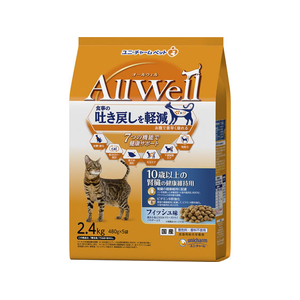 ユニ・チャーム AllWell 10歳以上の腎臓の健康維持用 フィッシュ味 挽き小魚とささみ フリーズドライパウダー入り 2.4kg FCJ606N-イメージ1
