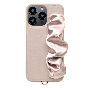 ユニケース iPhone 16 Pro Max用Classy Scrunchie Case ピンク UNI-CSIP24LP-2CSPK-イメージ1