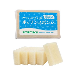 太陽油脂 パックスナチュロン キッチンスポンジ ナチュラル 5個組 FCB486P-イメージ1