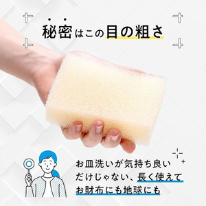 太陽油脂 パックスナチュロン キッチンスポンジ ナチュラル 5個組 FCB486P-イメージ4