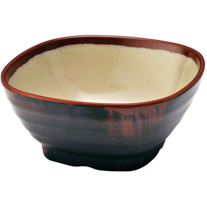 エンテック 長次郎窯角小鉢 内若草 FC73040-AN50G-イメージ1