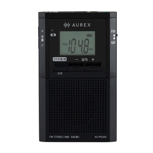 東芝 ポケットラジオ AUREX AX-PRU60(K)-イメージ1