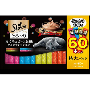 マースジャパン シーバ とろーりメルティ まぐろ&かつお味グルメセレクション 12g×60本 FCD262R-イメージ1