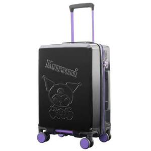 K.K物産 KK963Sｸﾛﾐ SANRIO スーツケース S クロミ ブラック|エディオン