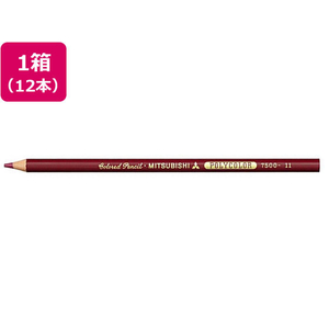 三菱鉛筆 ポリカラー(色鉛筆)あかむらさき 12本 F021776-K7500.11-イメージ1