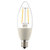 オーム電機 LED電球 E17口金 全光束260lm(2．0W フィラメントタイプ・シャンデリア形) 電球色相当 LDC2L-E17/D C6-イメージ2