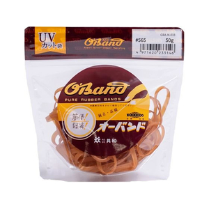 共和 輪ゴム オーバンド 透明袋 #565 アメ 50g FC894SZ-GRA-N-033-イメージ1
