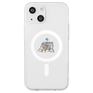 AKAN iPhone 14用MagSafe対応クリアケース 恋のものがたり AK23485I14-イメージ1