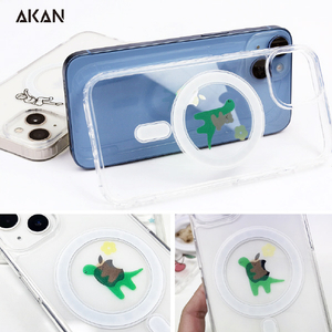 AKAN iPhone 14用MagSafe対応クリアケース 恋のものがたり AK23485I14-イメージ17