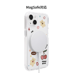AKAN iPhone 14用MagSafe対応クリアケース 恋のものがたり AK23485I14-イメージ5