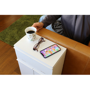 オスマック スマホを観ながらお化粧ワゴン ホワイト CST-352058W-イメージ20