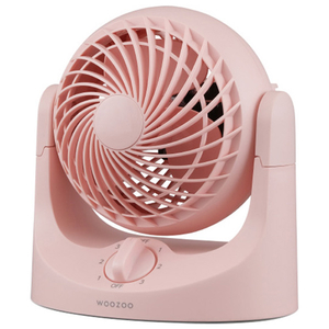 アイリスオーヤマ 卓上扇 マカロンmini固定式 ピンク TAF-MKM10N-P-イメージ1