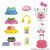 バンダイ Hello Kitty パチパチきせかえドール トラベルver． ｷﾃｲｷｾｶｴﾄﾞ-ﾙﾄﾗﾍﾞﾙ-イメージ1