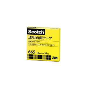 3M スコッチ透明両面テープ F805883-665-3-18-イメージ1