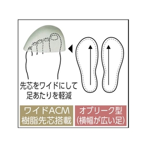 シモン 安全靴 短靴 WS11黒静電靴 25.5cm FC581EY-7570660-イメージ4