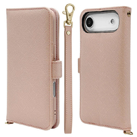 ラスタバナナ iPhone Air用ハンドストラップ手帳ケース ライトピンク 9062IP5CBHSLPK