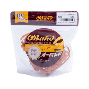 共和 輪ゴム オーバンド 透明袋 #570 アメ 50g FC896SZ-GRA-N-037-イメージ1