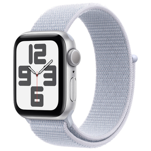 Apple Apple Watch SE(GPSモデル)- 40mm シルバーアルミニウムケースとブルークラウドスポーツループ MXEE3J/A Apple Apple Watch SE(GPSモデル)- 40mm シルバーアルミニウムケースとブルークラウドスポーツループ MXEE3J/A