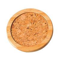 林イマニティ コースター 白木/コルク 丸 FC236LP-5484700