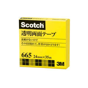 3M スコッチ透明両面テープ F805905-665-3-24-イメージ1
