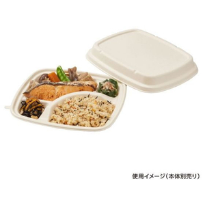 パックスタイル バガス容器 BB弁当 N24-20F 共蓋 50枚 FC316SH-00653871-イメージ2