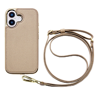 ユニケース iPhone 16用Cross Body Case Duo グレージュ UNI-CSIP24M-2CBGG