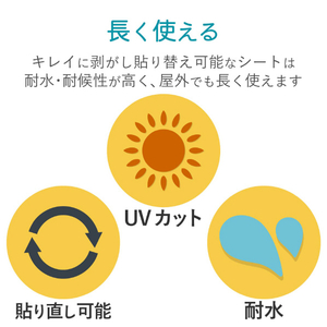 エレコム 手作りステッカー/キレイに剥がせる/A4/ホワイト EDT-STKHW-イメージ4